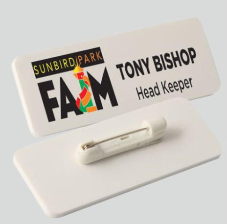 Acrylic badge